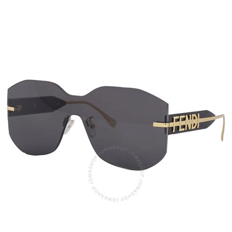 Fendi Grey Shield Ladies Sunglasses FE40067U 30A 00